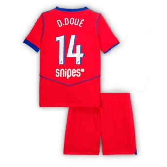 Paris Saint-Germain Desire Doue #14 Maglia Gara Terza Repliche 2025-26 Bambino Maniche Corte